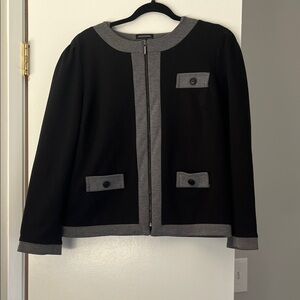 Sag Harbor Black and Gray Blazer